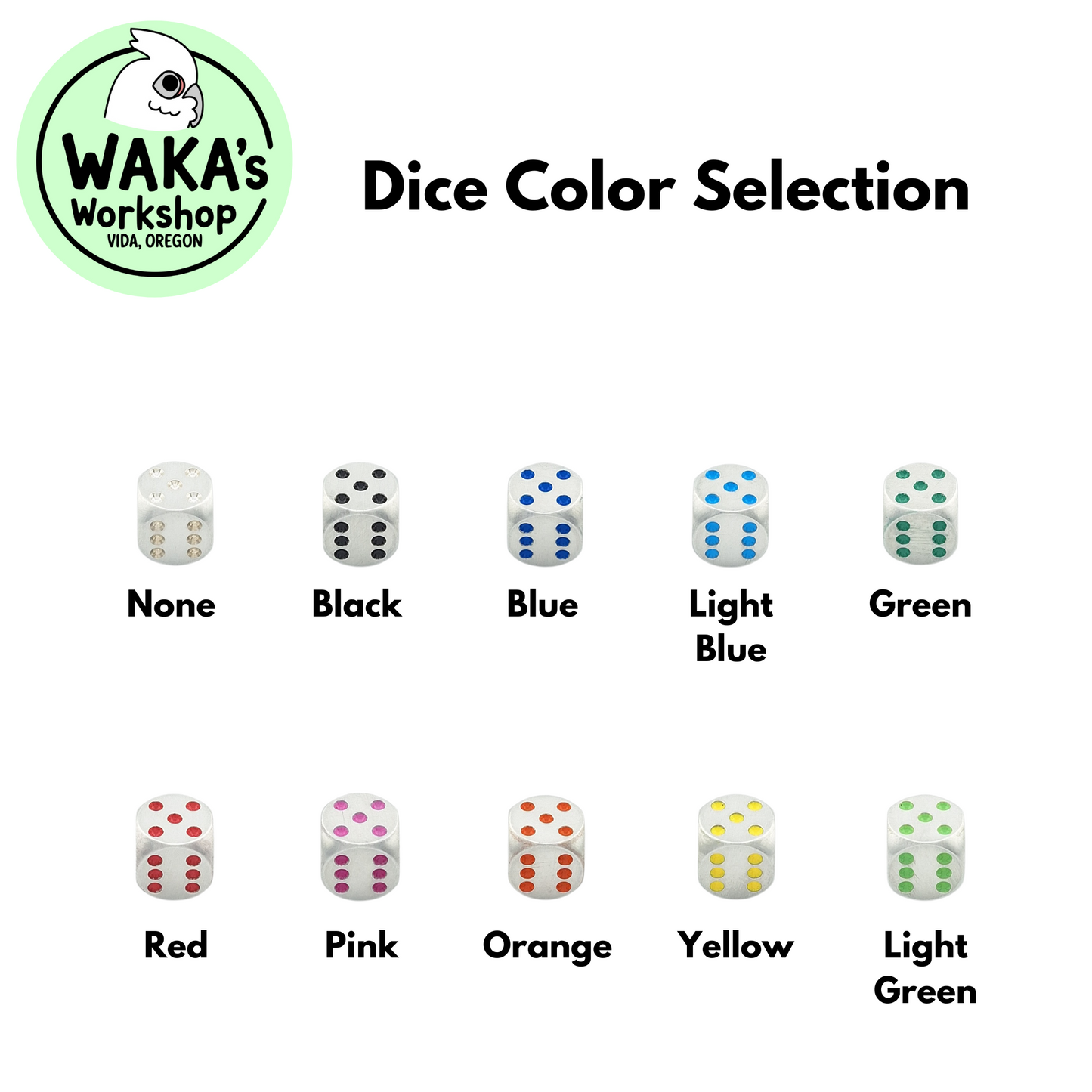 Mini 12mm Aluminum D6 Dice CNC Machined
