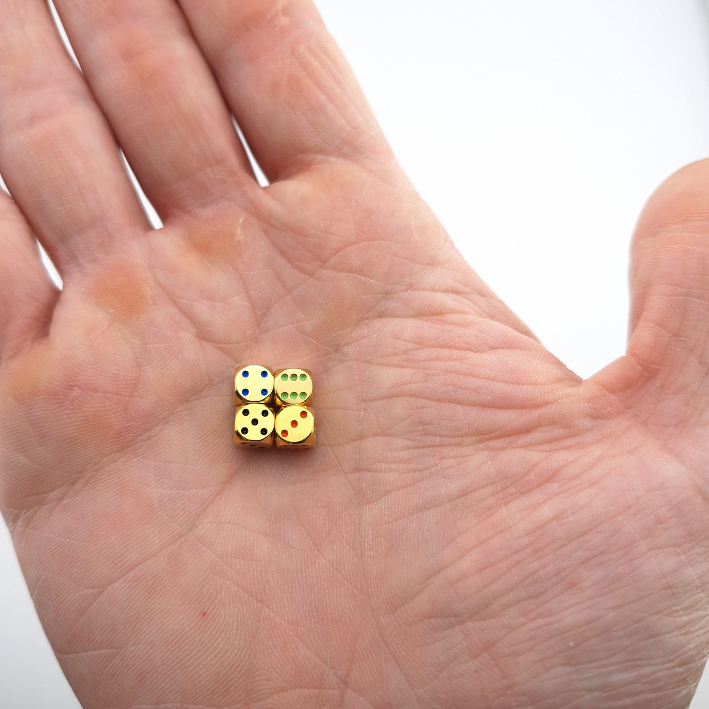 Micro 6mm Brass D6 Dice CNC Machined
