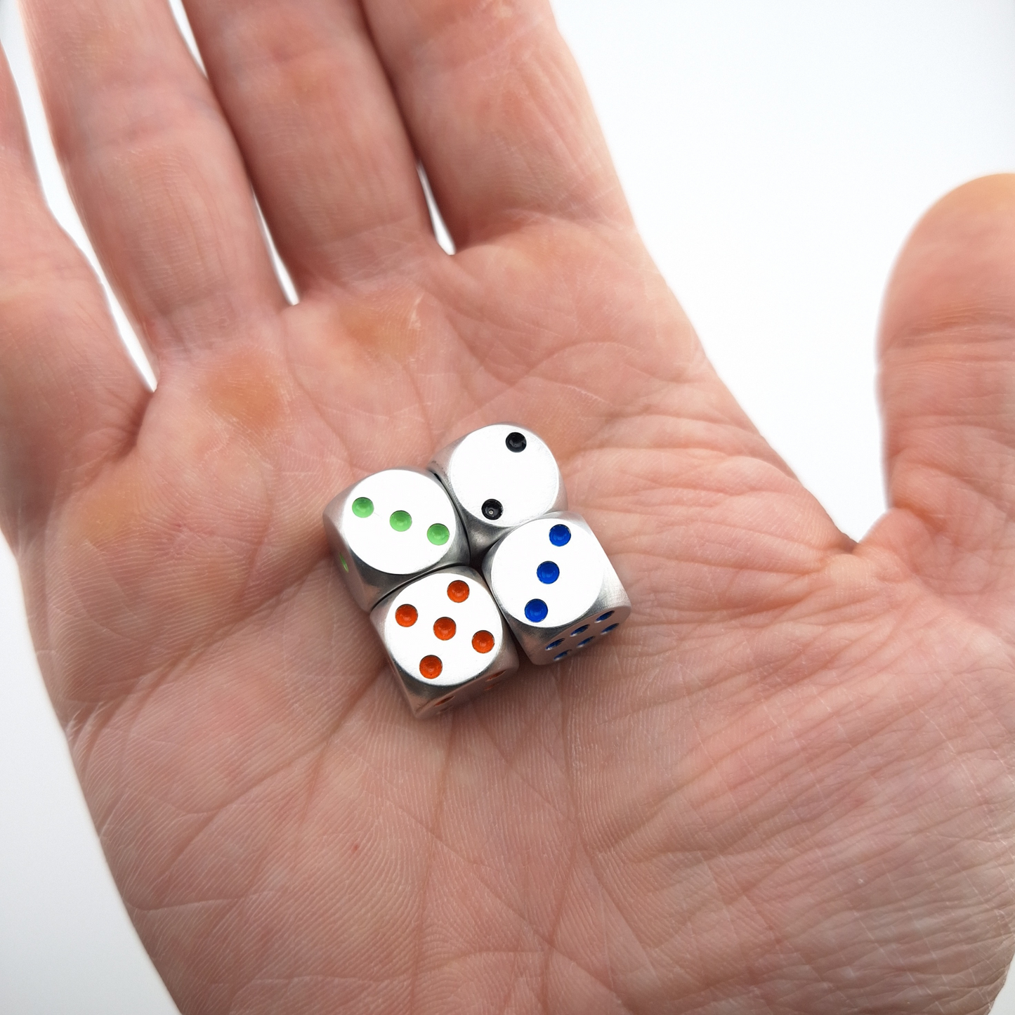 Mini 12mm Aluminum D6 Dice CNC Machined