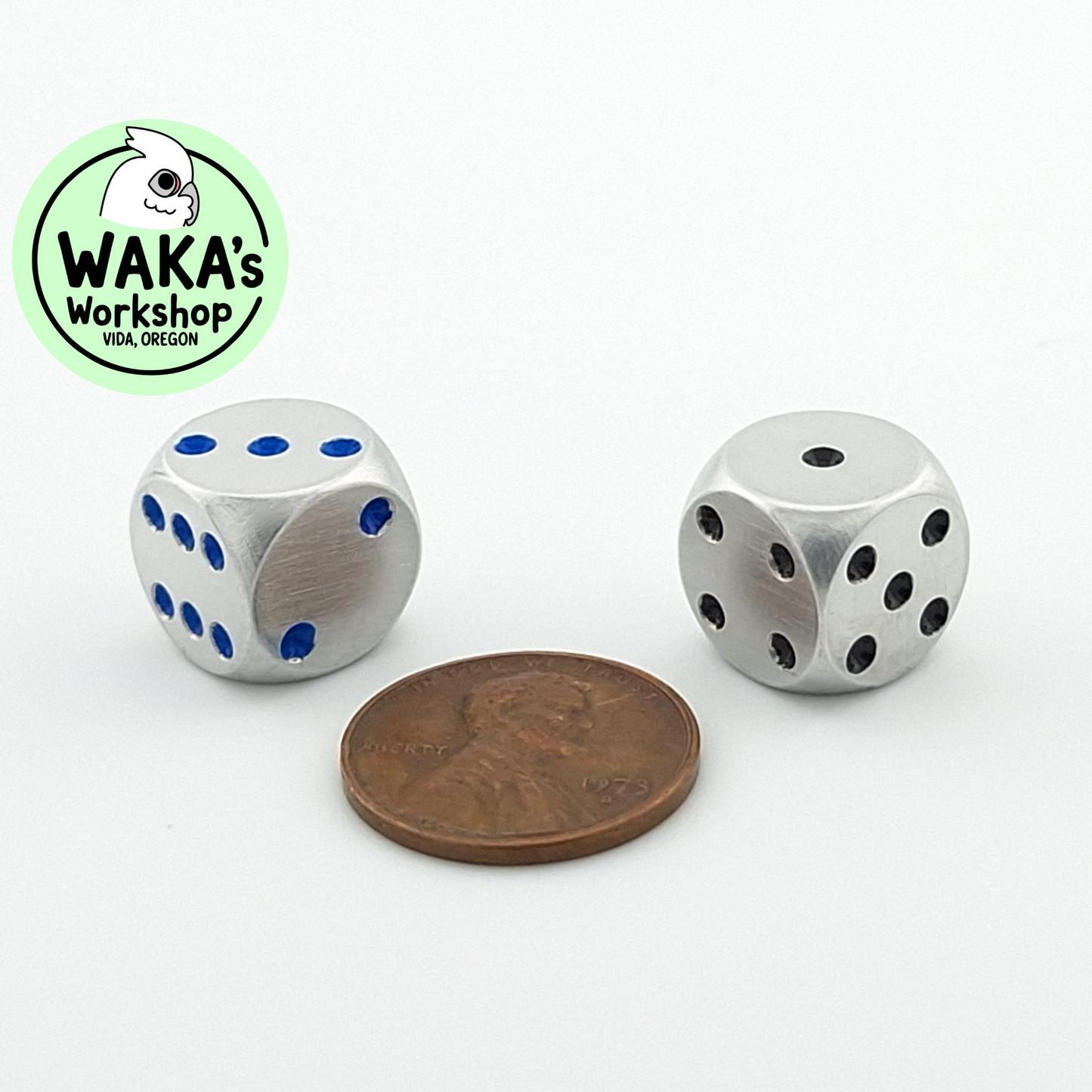 Mini 12mm Aluminum D6 Dice CNC Machined