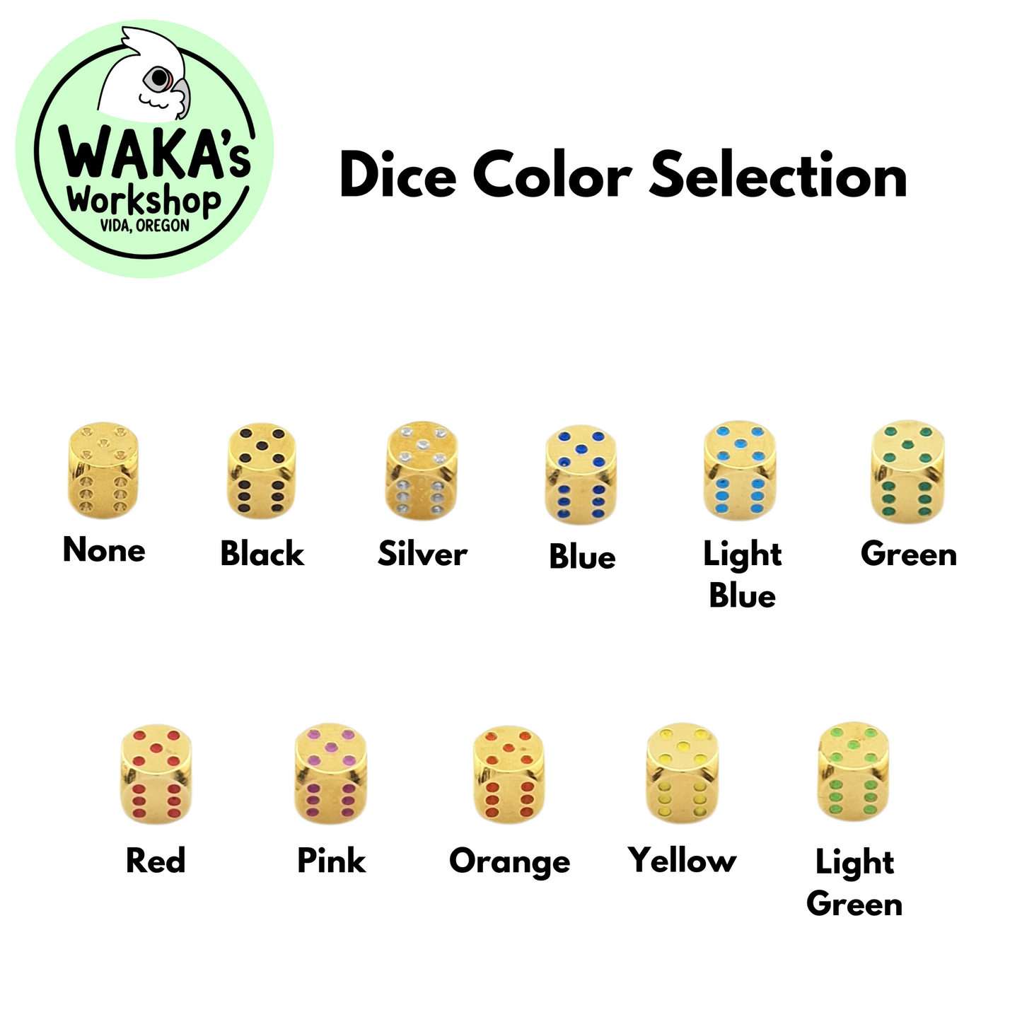 Micro 6mm Brass D6 Dice CNC Machined