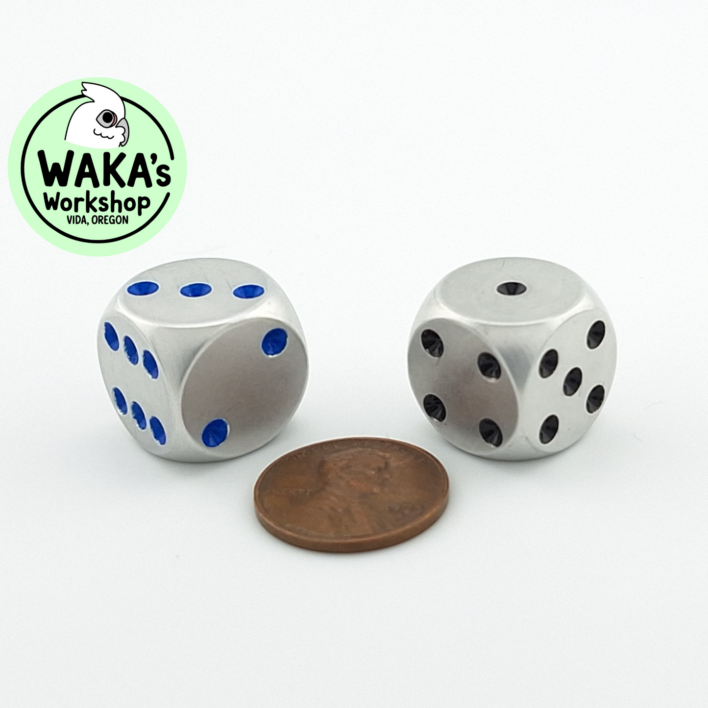 Standard 16mm Aluminum D6 Dice CNC Machined