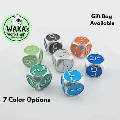 Digital - 18mm Large Aluminum D6 Dice - CNC Machined