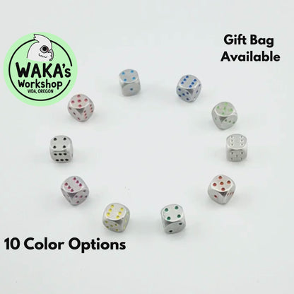 Micro 6mm Aluminum D6 Dice CNC Machined